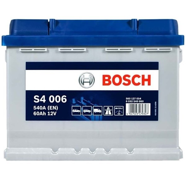 Фото - Автомобильный аккумулятор Bosch S4 12В 60А 540А L+ (0092S40060)